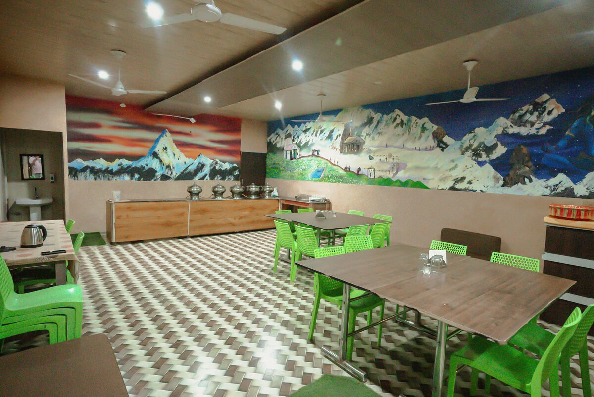 Dining hall at Shersi Heights Resort