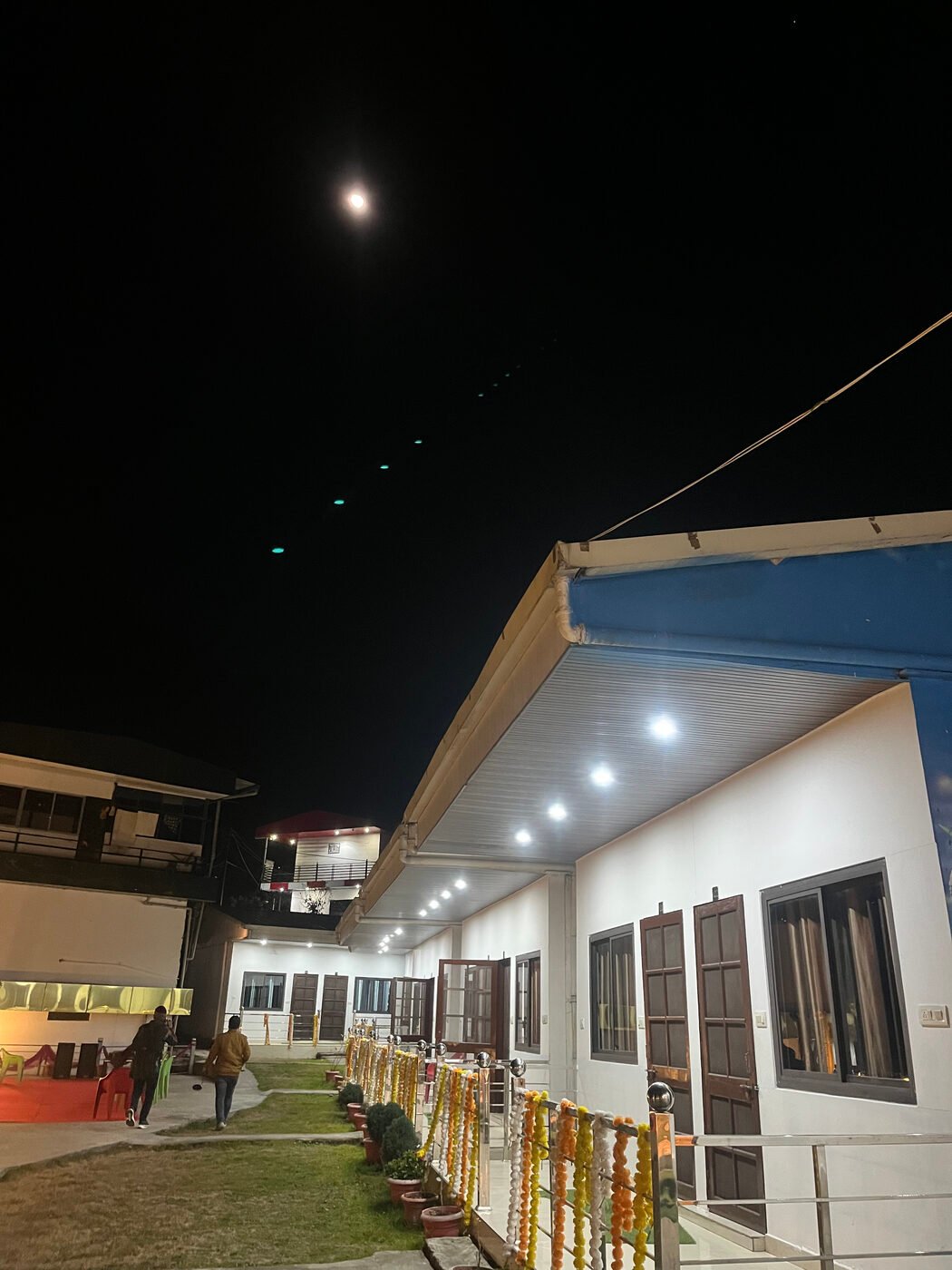 Shersi Heights Resort at dusk